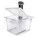 EVERIE Sous Vide Container 12 Qt with Collapsible Hinged Lid and Sous Vide Rack Divider for Anova 800w or 900w, Anova Cooker Not Included, Does Not Fit Anova Nano or AN500-US00