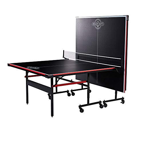 Lancaster Easy to Assemble Compact Portable Indoor 2 Piece Table Tennis GamePing Pong 2 Player Performance Game Set w/ 2 Rackets and 3 Orange All Star Balls