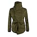 ETCYY Women's Stand Collar With Belt Light Weight Short Down Coat
