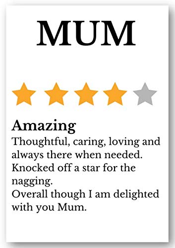 Second Ave Cute/Funny Mum Review Birthday Mother's Day Card For Her