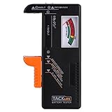 Valentines Gift Tacklife MBT01 Battery Tester, Universal Battery Checker for AA AAA C D 9V 1.5V Button Cell Batteries with 24 Months Warranty, Perfect Valentines Day Gift