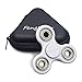 Tri-Spinner Fidget Toy 3D Printing Ceramic with Premium Quality EDC Focus Toy for Kids & Adults (White)