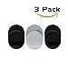 3 Piece Set (2 Black+1 White) Ring Hook Mount Accessories for Universal Cellphone Finger Ring Holder Grip Stand (3PCS Base)