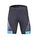 beroy Men's Comfortable Bicycle Cycling Pants, 3D Padded Bike Shorts Blue 2XL