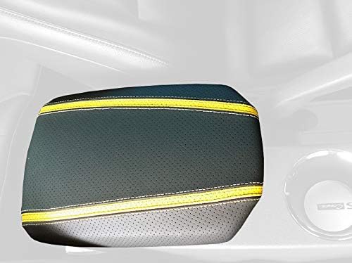 RedlineGoods armrest cover - type 2 compatible with Hyundai Genesis Coupe 2008-2012 Black/Blue thread