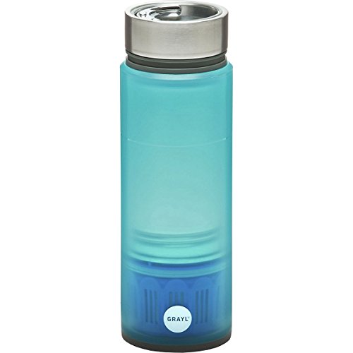 GRAYL INC Quest Water Bottle, With Tap Filter Blue