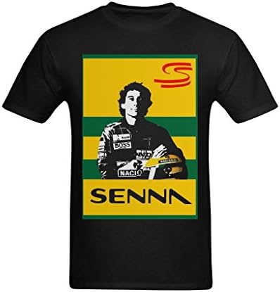 Nehasigo Men's Ayrton Senna Cover Design T Shirt 2XL
