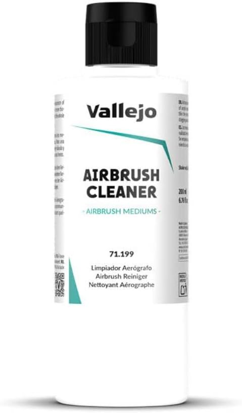 Vallejo Airbrush Cleaner 200ml Paint Residue Remover Lubricant Vallejo