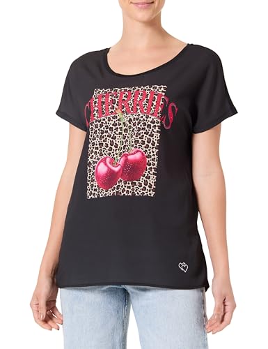 KEY LARGO Damen WT Dessert Round T-Shirt, Black (1100), Medium