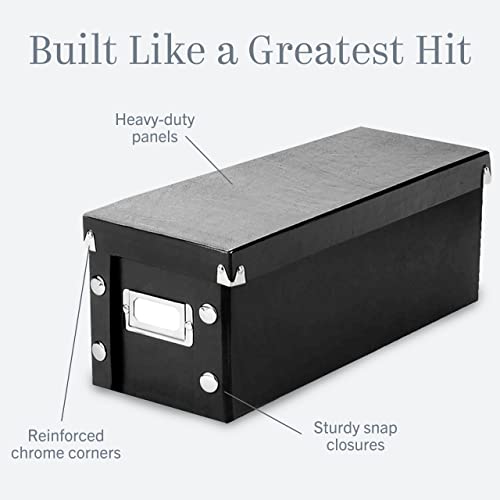 SnapNStore CD Storage Box Pack of 1 Durable 5.1 x 5.1 x 13.2 Inch