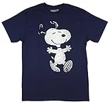 Peanuts Snoopy Hug Men's Navy T-shirt XXL