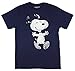 Peanuts Snoopy Hug Men's Navy T-shirt XXL