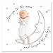 Amazing Baby Muslin Swaddle Blanket for Baby Boy & Girl, Receiving Blanket for Newborn, 100% Cotton Swaddle Wrap, Baby Registry & Gift, 46 x 46 inches, MIlestone Blankets, Set of 3, Love You to The Moon, Soft Black