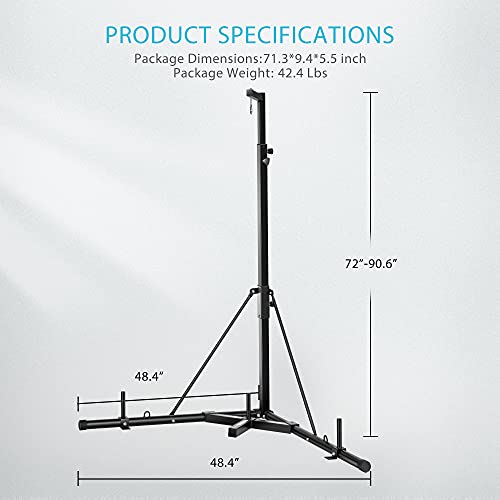 VIVOHOME Height Adjustable Foldable Heavy Duty Boxing Punching Bag