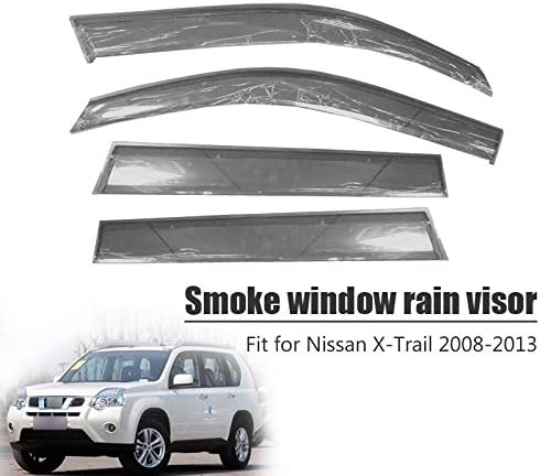 有名なブランド Bywwang 日産xトレイルt31 08 13のために 車のドアの煙の窓の太陽の雨のバイザーの風の偏向器のガードカバー 激安アウトレット即納