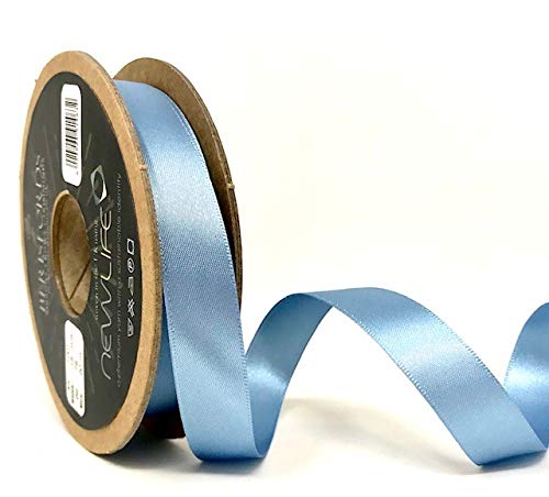 Berisfords 15mm 76 Cornflower NewLife Satin Ribbon 100% Recycled 20m reel