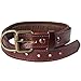 Logical Leather Padded Dog Collar - Best Full Grain Heavy Duty Genuine Leather Collar - Brown - Large