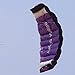 Besra Huge 74inch Dual Line Parachute Stunt Kite with Flying Tools 1.9m Power Parafoil Kitesurfing Training Kites Outdoor Fun Sports for Beach (74inch Purple)