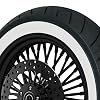 16 16x3.5 Fat Spoke Wheel 40 Stainless Spokes for Harley Touring