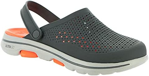 Skechers Men's Foamies: Gowalk Astonished Clog, Charcoal/Orange
