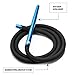 LUX Hookah Hose Mark II - Premium Silicone, Rich Color, Easy Clean Technology, Medical-Grade Aluminum Handle, and Premium Soft Hose (Pitch Black)