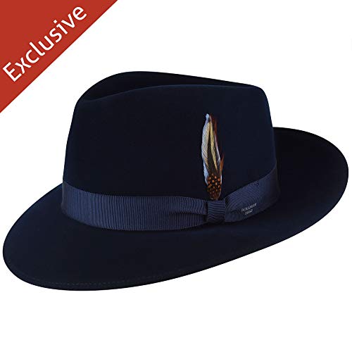 Bollman Hat Company Men Gene H. Fedora - Exclusive Dark Royal M