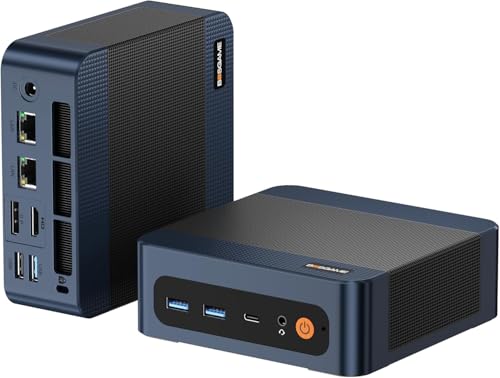 BOSGAME P3 Mix Mini Gaming PC, AMD Ryzen 5 7640HS (up to 5.0GHz) 32GB DDR5 1TB PCIe4.0 SSD Mini Computer, Mini PC 4K Display HDMI+DP+USB4, 2.5G Dual LAN, WiFi 6E, BT5.2