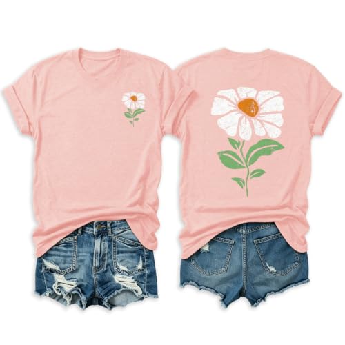 Anbech Cute T Shirts for Women Graphic Tees Short Sleeve Summer Tops at Amazon