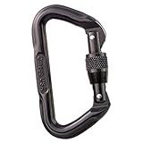 Omega Pacific Carabiner D, Screw Locking, USA Made, ISO Cold Forged Aircraft Aluminum Alloy for Climbing, Safety, Rescue, Industrial, and Arborist Uses