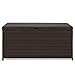 Best Choice Products 136 Gallon Large Deck Box Indoor Outdoor Storage Wicker Furniture, Organization for Patio, Living Room, Bedroom, Cushions, Pool Accessories w/Safety Pneumatic Hinges - Brown