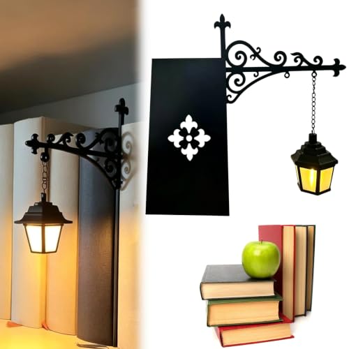 Generic Luzes de prateleira de leitura impressas em 3D, brilho quente e fácil de colocar, luz de prateleira em miniatura, design de fantasia e versátil para amantes de livros