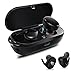 Supam True Wireless Headphones Bluetooth Headphones Waterproof Earbuds with Portable Charger Built-in Mic,Black