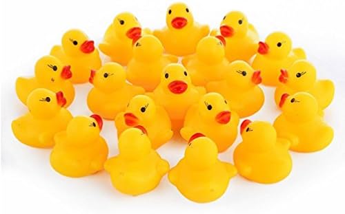 Dailyshops Mini Rubber Ducky Baby Bath Toy (20pcs/set)