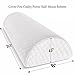 Cushy Form [Replacement Cover] Half-Moon Bolster Replacement Cover - Fits Semi-Roll Pillow - Hypoallergenic, Machine Washable Case (Replacement Cover ONLY)