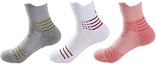 YOUNGBEST Women's Sport Socks Low Cut Running Athletic Performance Ankle Socks (3 Pack)