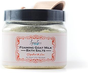All Natural Goat Milk Bath Soaking Salts with Essential Oils, Skin Nourishing, Moisturizing Grapefruit &amp; Lime Scent – for Relaxation, Detox, Dry Skin, Sore Muscles Lynne Leea