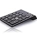 USB Numeric Keypad, BonyTek 19 Keys Numpad, USB Wireless Number Pad with 2.4G Mini USB Numeric Receiver for Laptop Desktop PC Notebook - Black (Ordinary Version)