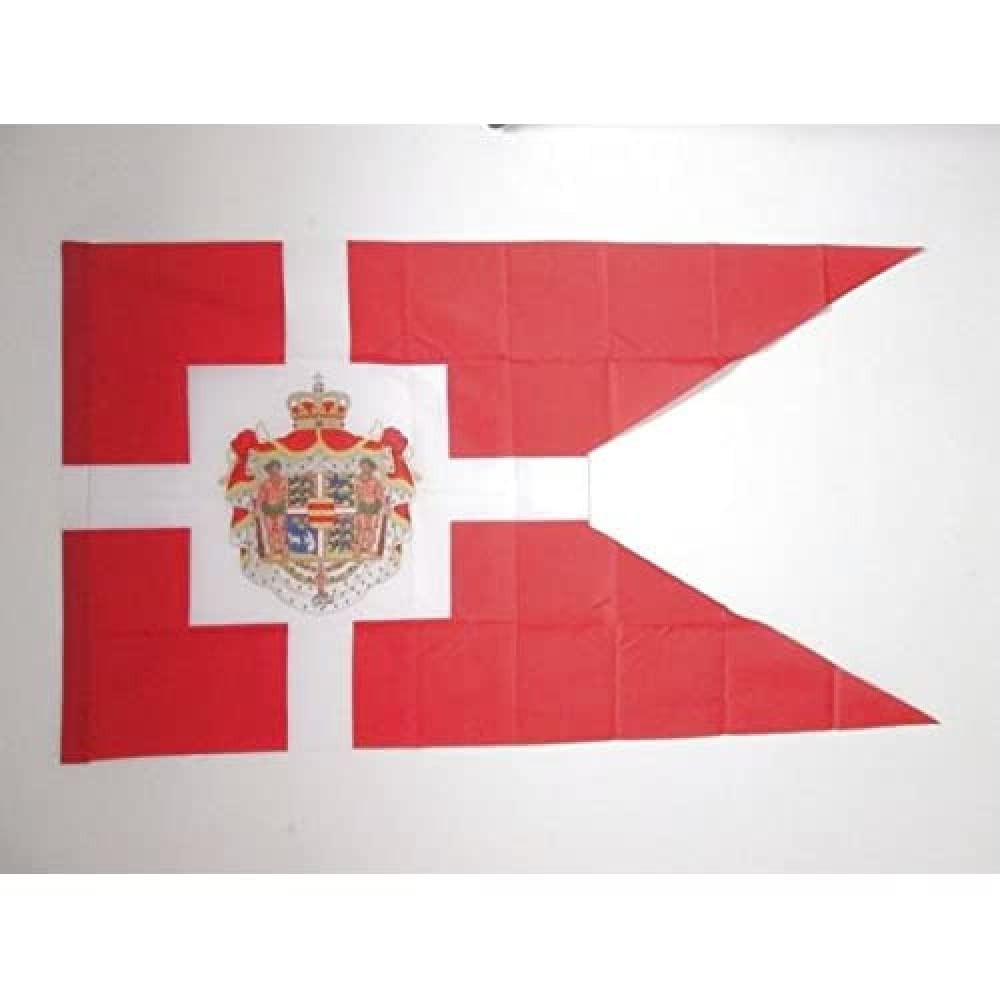 Drapeau Etendard Royal du Danemark avec Fourreau pour Hampe, 150cm x 90cm