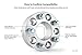 1.5 inch Hubcentric Wheel Spacers No Lip - 5x4.75 to 5x4.75, 70.5mm Bore, 12x1.5 Studs Nuts - Compatible with Chevy Blazer Camaro Corvette S10 GMC S15 Jimmy Pontiac Trans Am - Silver Adapters 2pcs