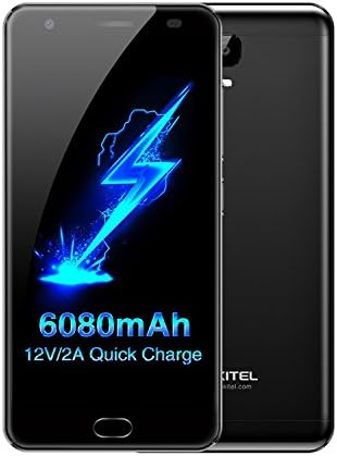 Unlocked Cell Phones, OUKITEL K6000 PLUS, 5.5 inch 4G Smartphone 4GB + 64GB 13 MP Octa Core 6080mAh Black