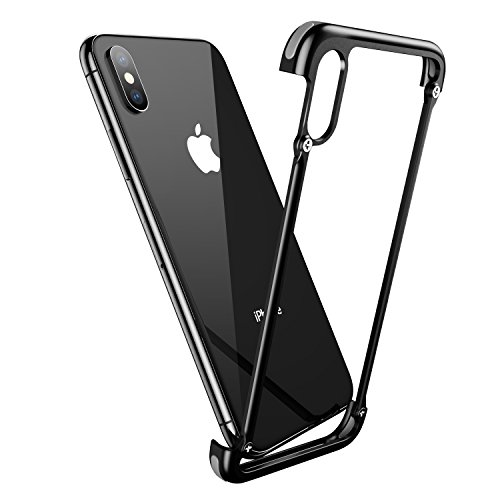 Iphone x bumper case, shockproof iphone x metal frame case rugged…