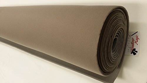 Med Natural Auto Headliner 3/16" Foam Backing Fabric Material 108" X 60"