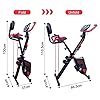 Mini Exercise Bike Pedal Exerciser Resistance Cycle Indoor Gym Black