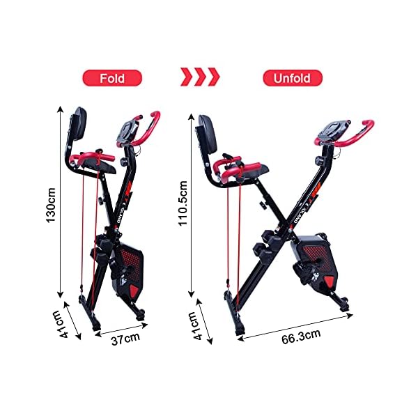 Mini Exercise Bike Pedal Exerciser Resistance Cycle Indoor Gym Black