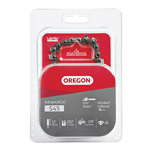 Oregon S45 AdvanceCut 12-Inch Chainsaw Chain Fits Craftsman, McCulloch, Poulan, Remington, Dewalt