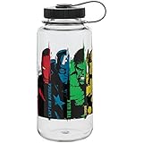 Nalgene Tritan Wide Mouth BPA-Free Water Bottle, 32 Oz, Group Avengers vertical