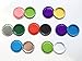 RUTICH 100 PCS Flat Decorative Bottle Cap Craft Bottle Stickers Double Sideds Printed for Hair Bows, DIY Pendants or Craft ScraPbooks,Mixed Colors(10 Colors)