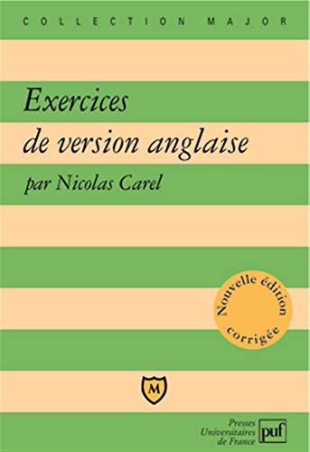 Exercices de version anglaise (French Edition) by Nicolas Carel (Paperback)