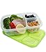 Meal Prep Containers 3 Compartment Food Storage Containers Microwave Dishwasher Freezer Safe (Color mixing, 7 PACK (3compartment))