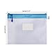 Zipper Pouch, Wisdompro 4 Packs Durable Letter Size Waterproof Mesh File Bag, Document Organizer - Blue